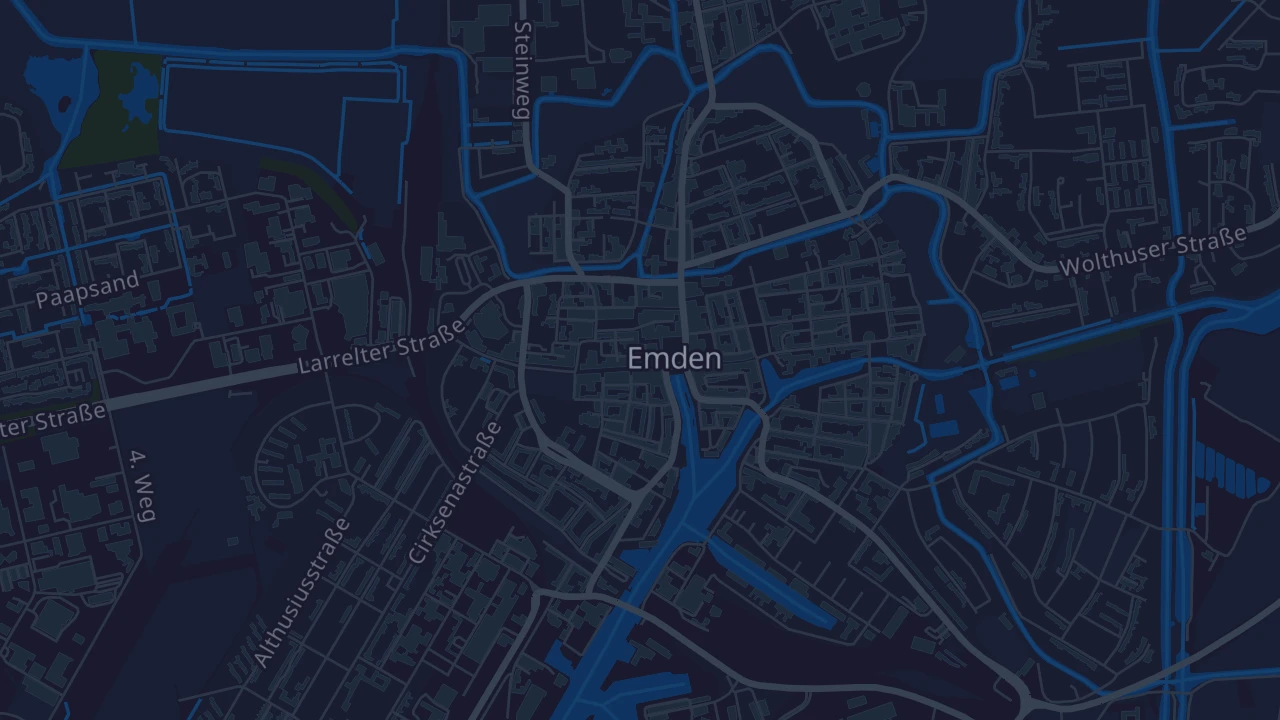 Karte von Emden