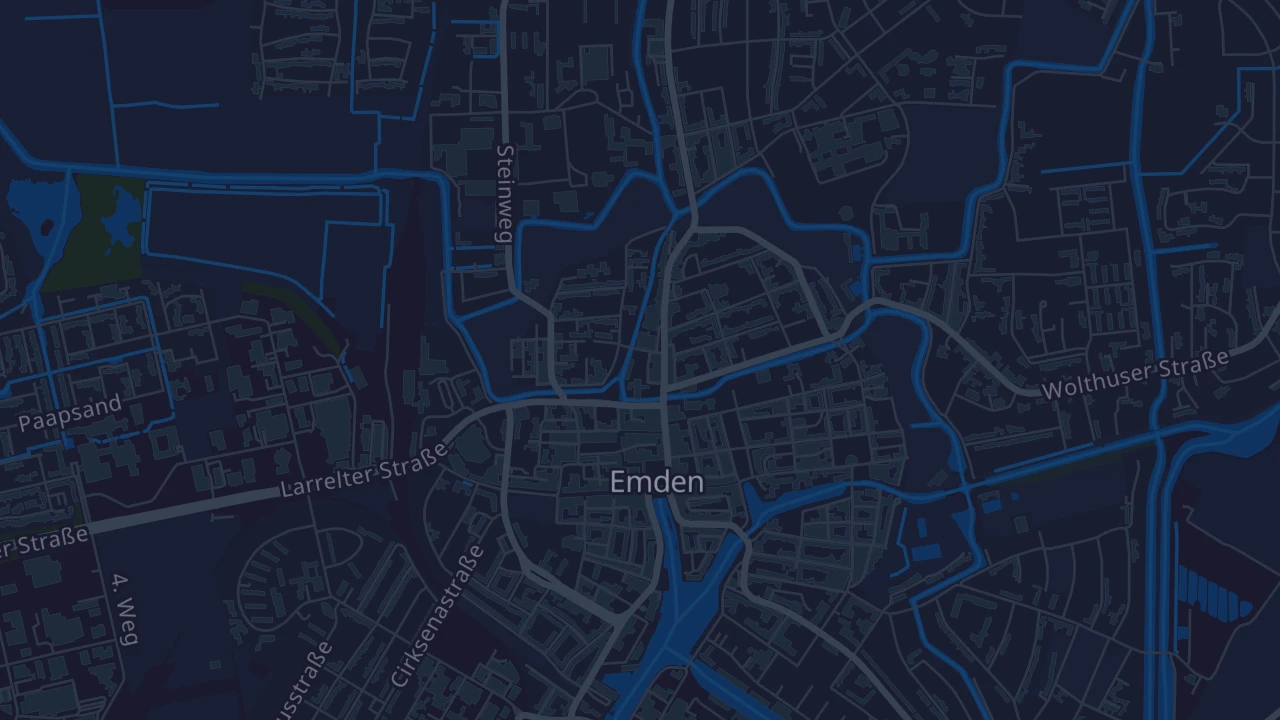 Karte von Emden