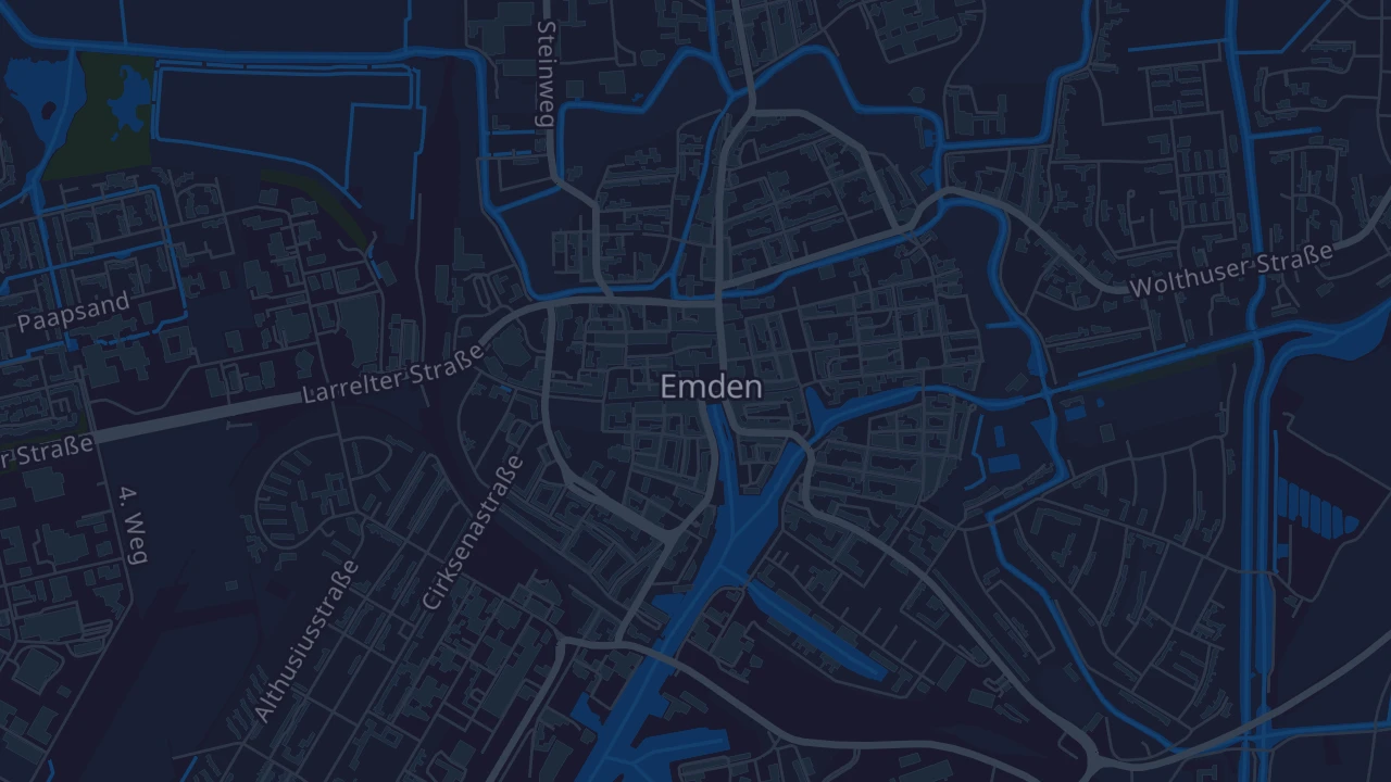 Karte von Emden