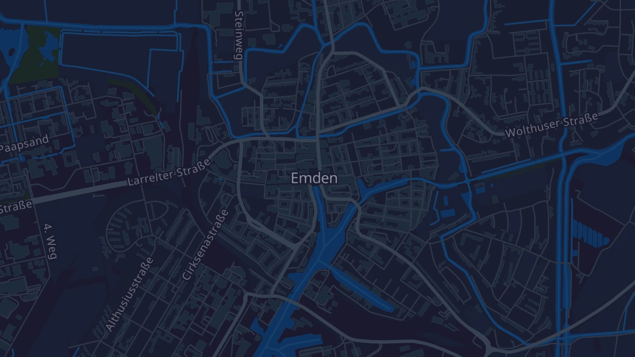 Karte von Emden