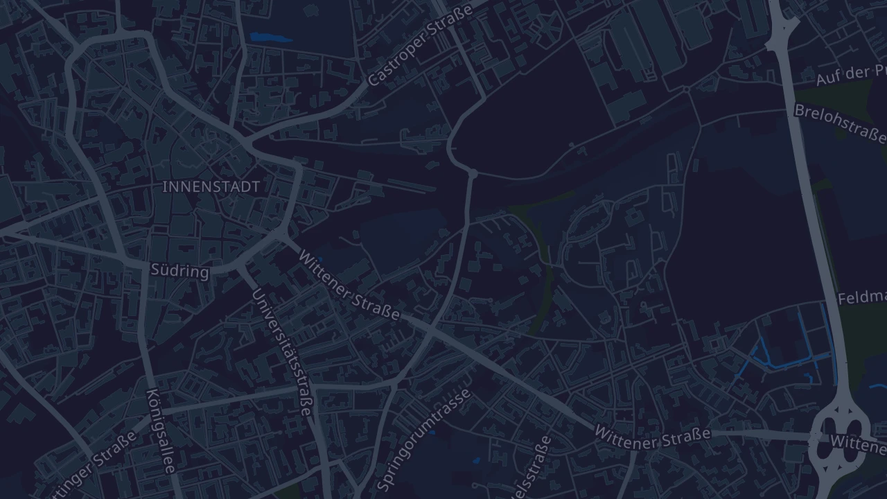 Karte von Bochum