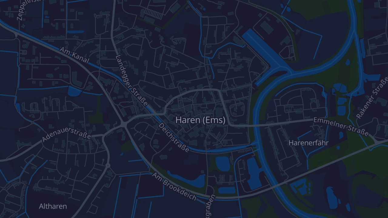 Karte von Haren (Ems)