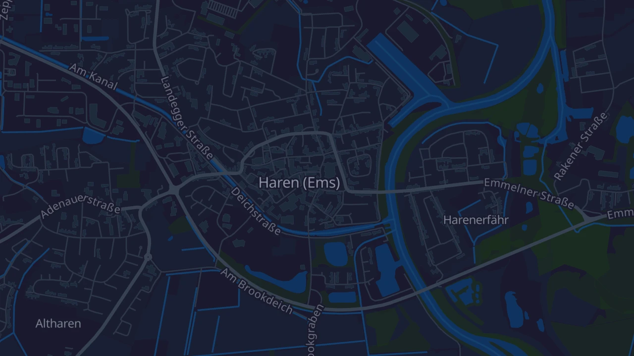Karte von Haren (Ems)