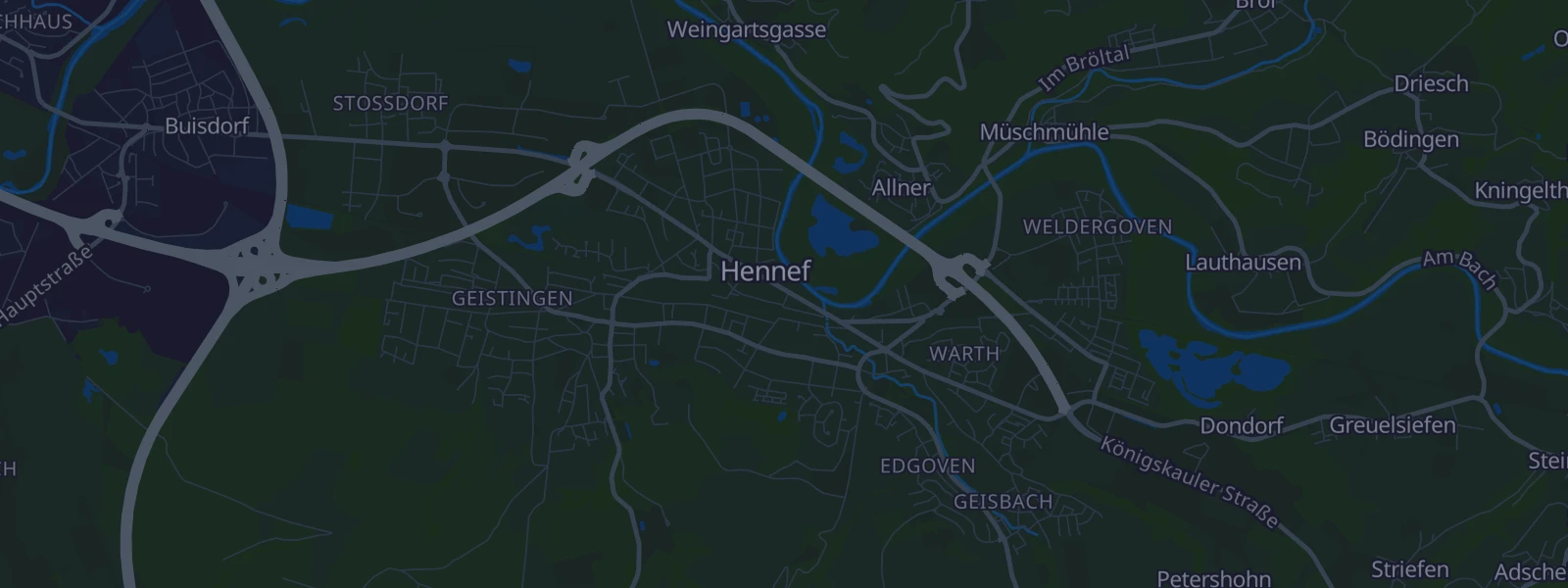 Karte von Hennef (Sieg)