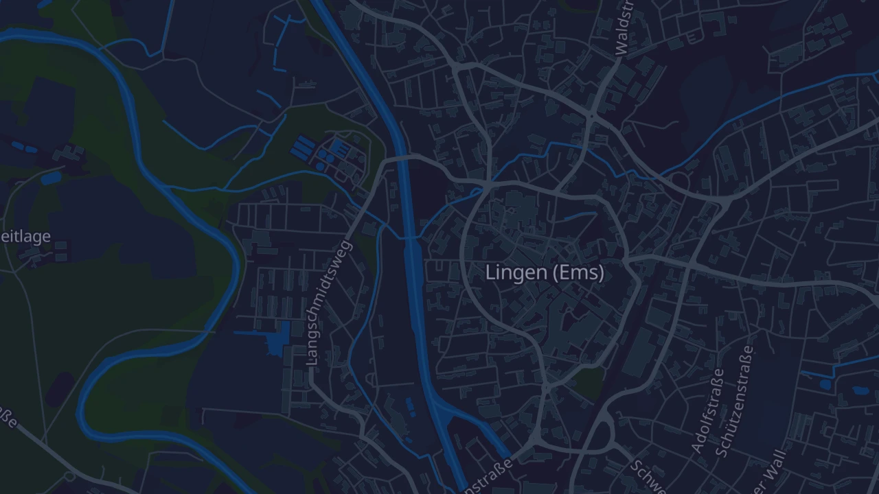 Karte von Lingen (Ems)