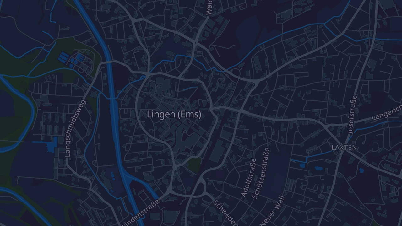 Karte von Lingen (Ems)