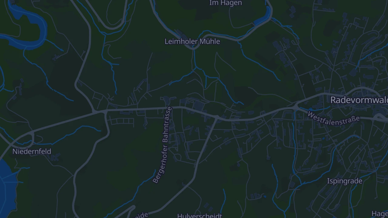 Karte von Radevormwald