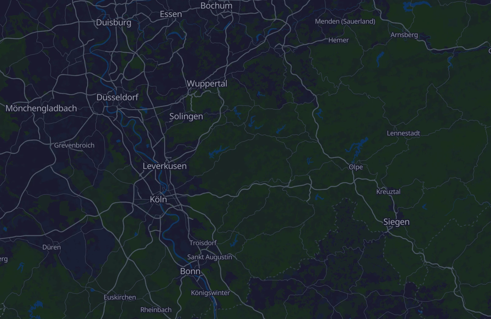 Karte: Umkreis von 28 km