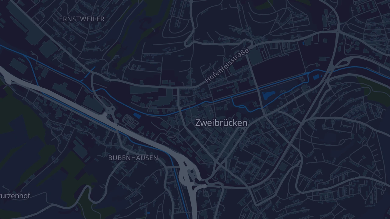 Karte von Zweibrücken