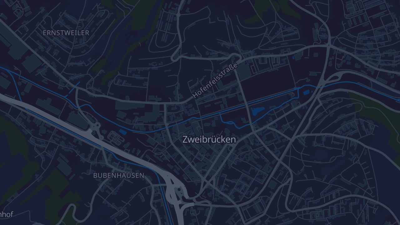 Karte von Zweibrücken