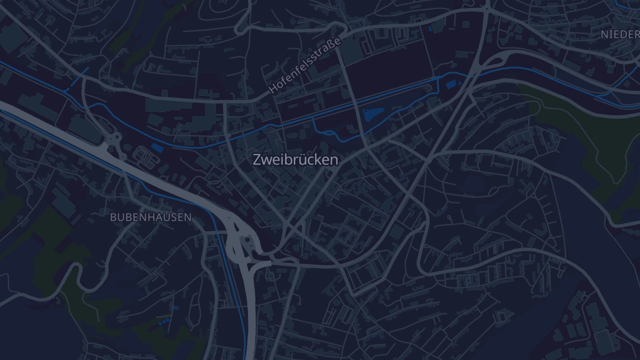 Karte von Zweibrücken