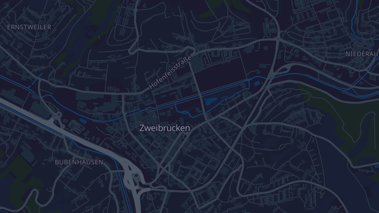 Karte von Zweibrücken