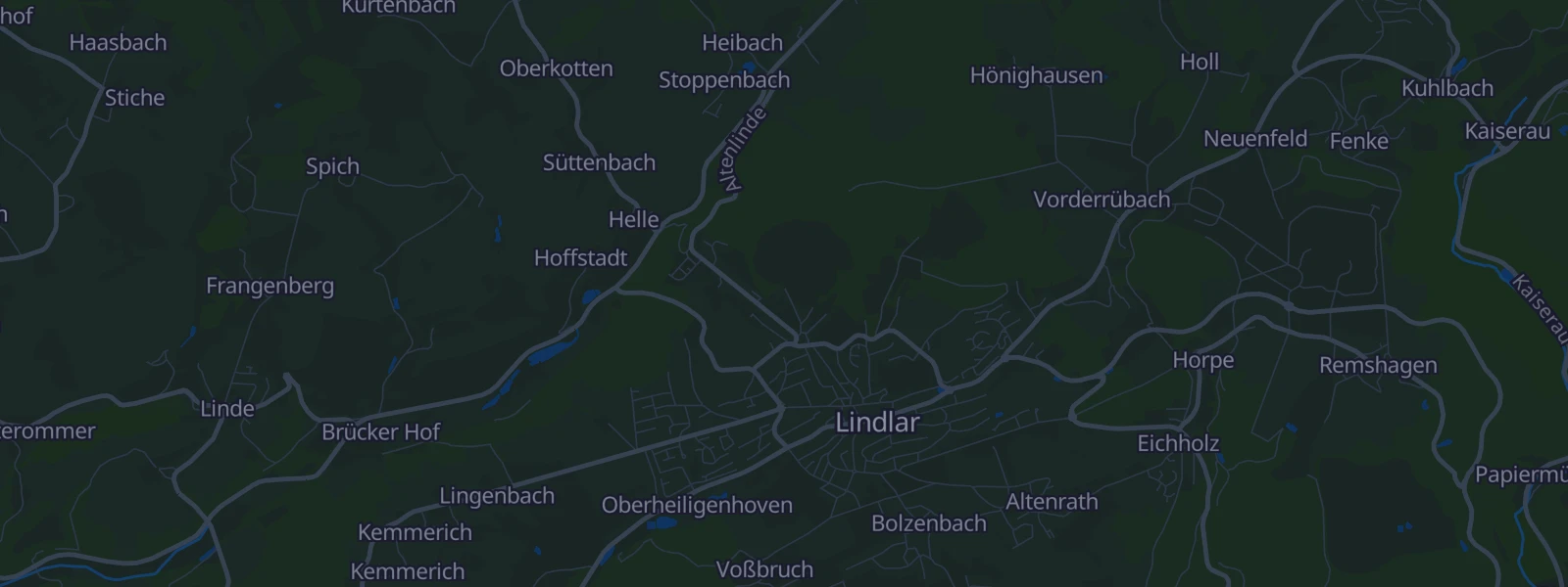 Karte von Lindlar
