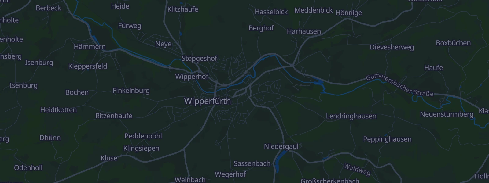 Karte von Wipperfürth