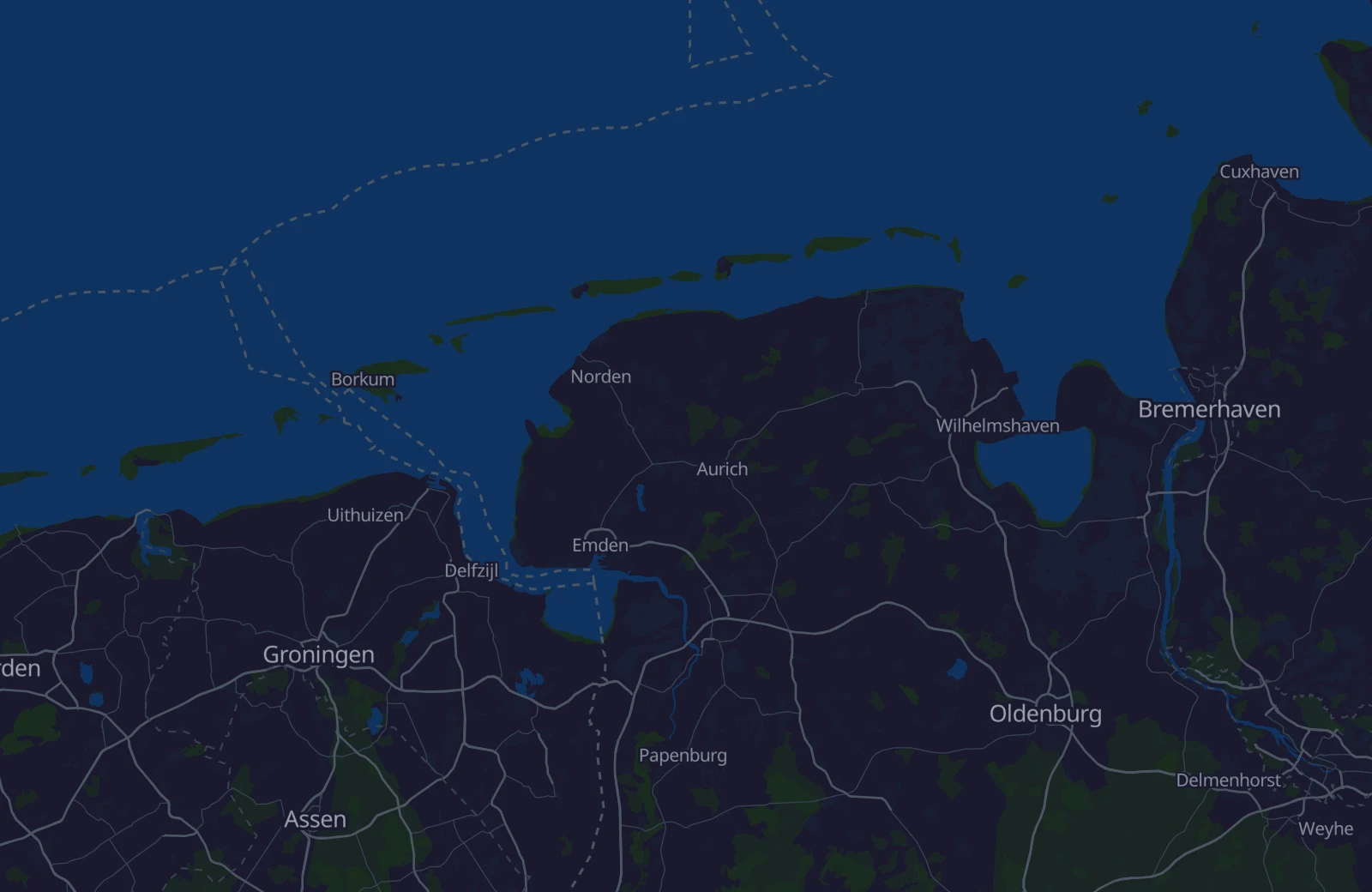 Karte: Umkreis von 42 km