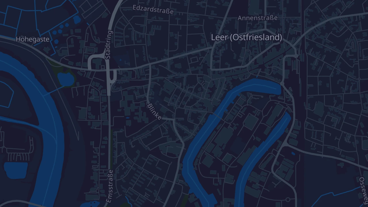 Karte von Leer (Ostfriesland)