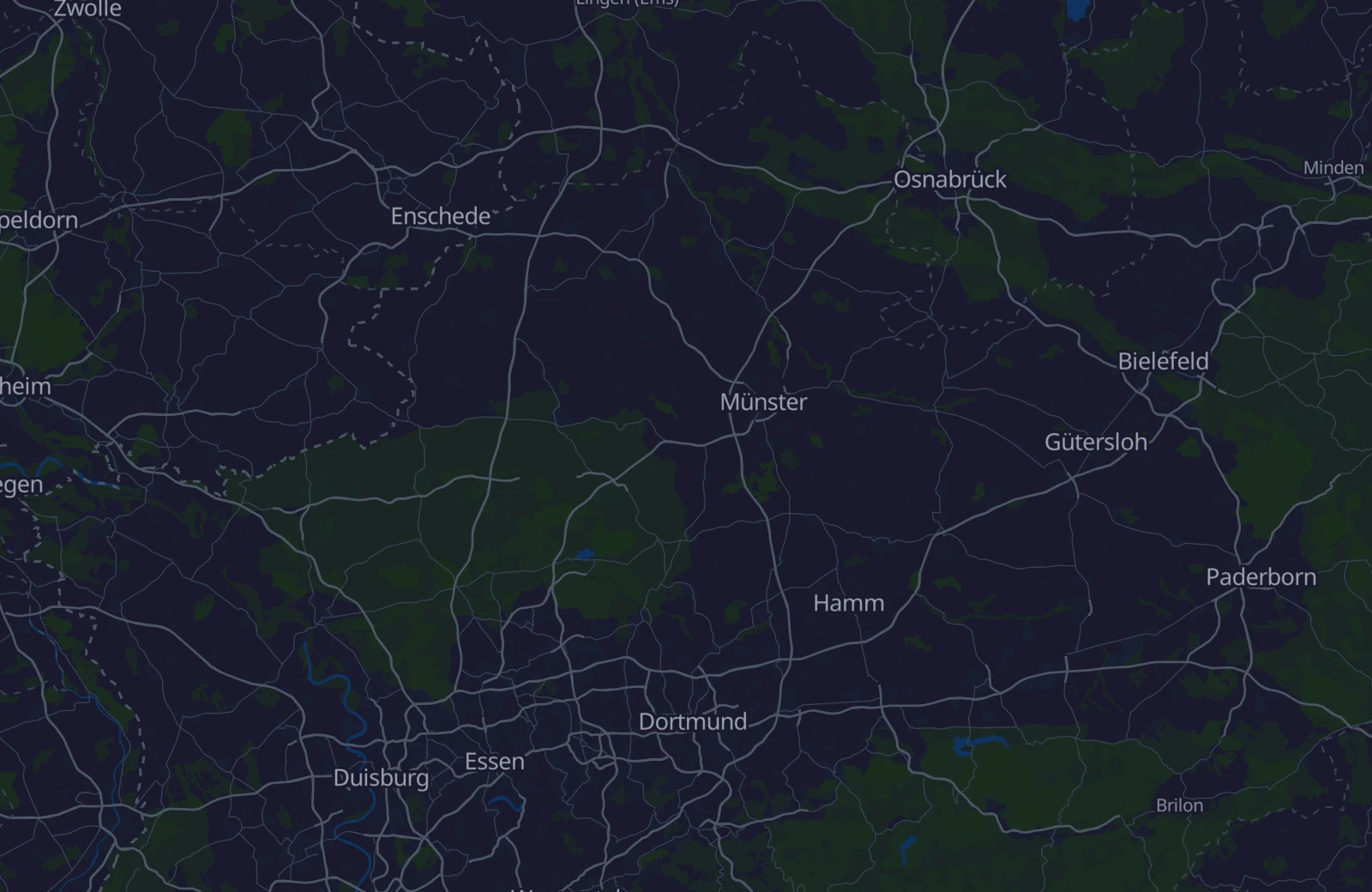 Karte: Umkreis von 45 km