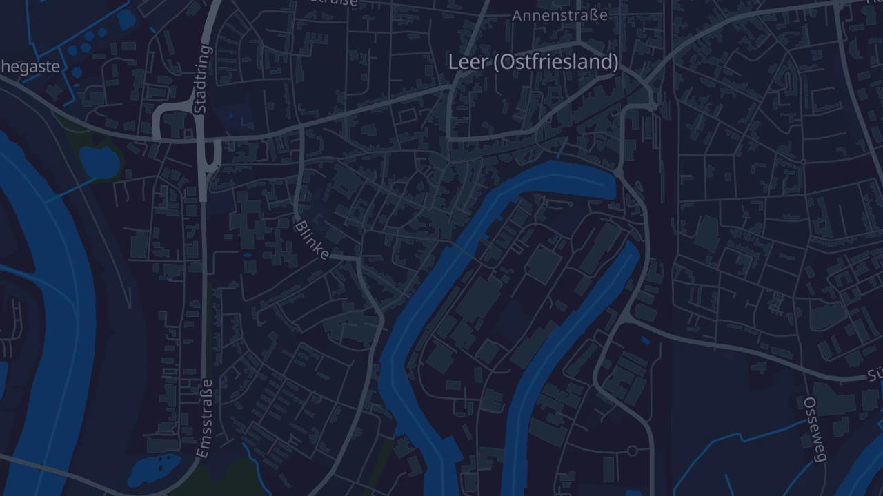 Karte von Leer (Ostfriesland)