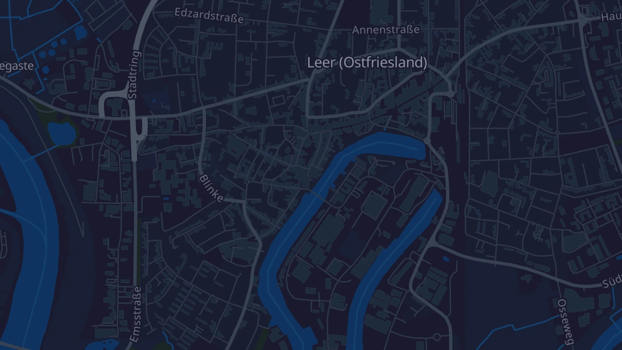 Karte von Leer (Ostfriesland)