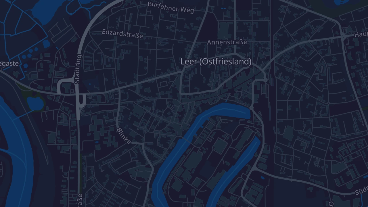 Karte von Leer (Ostfriesland)