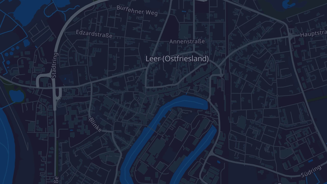 Karte von Leer (Ostfriesland)