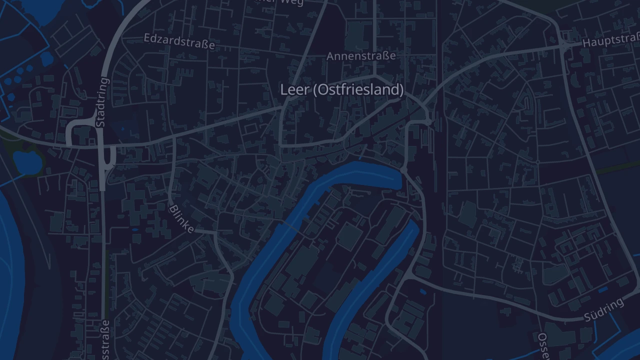 Karte von Leer (Ostfriesland)