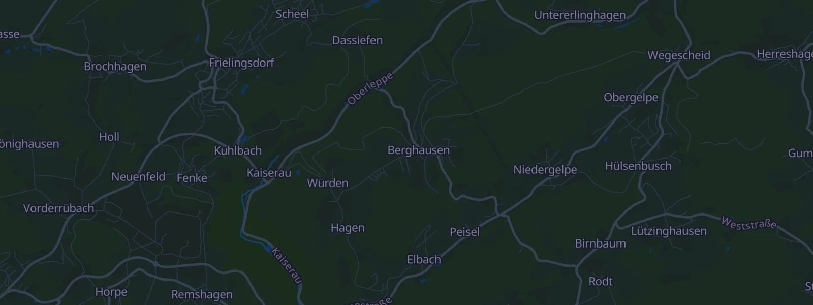 Karte von Gummersbach