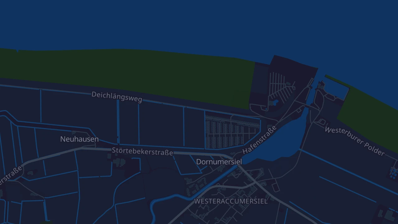 Karte von Dornum Dornumersiel