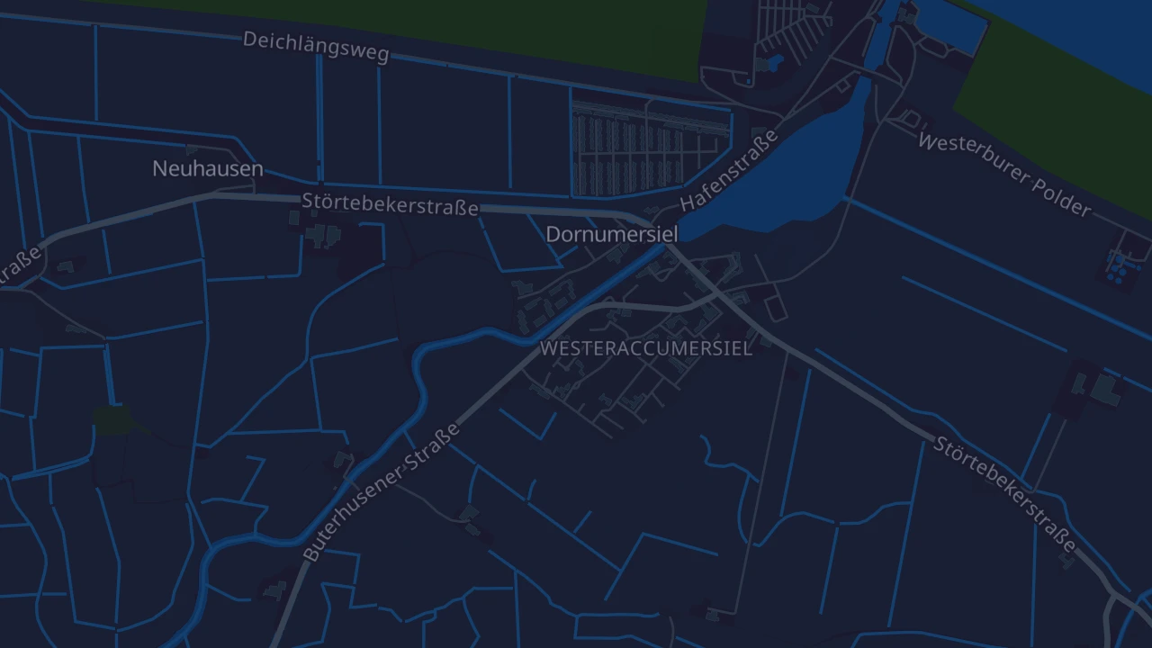 Karte von Dornum Dornumersiel
