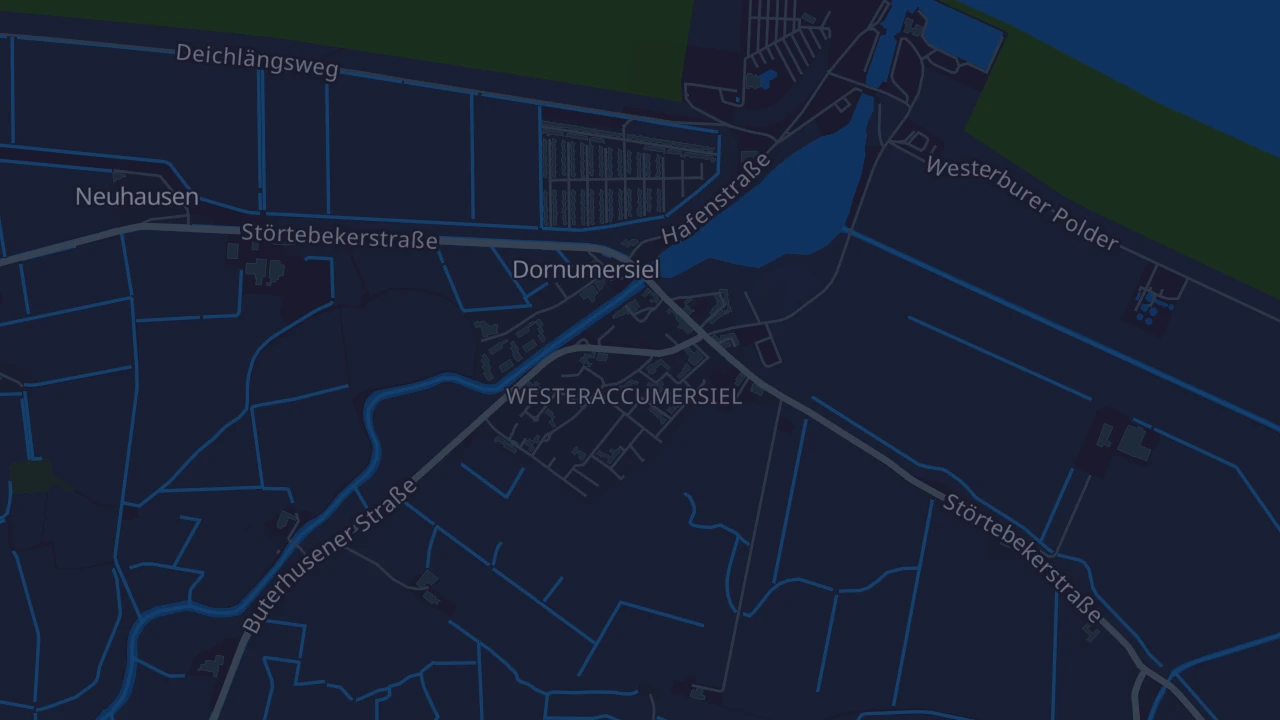 Karte von Dornum Dornumersiel