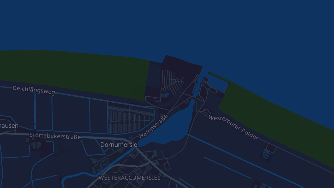 Karte von Dornum Dornumersiel