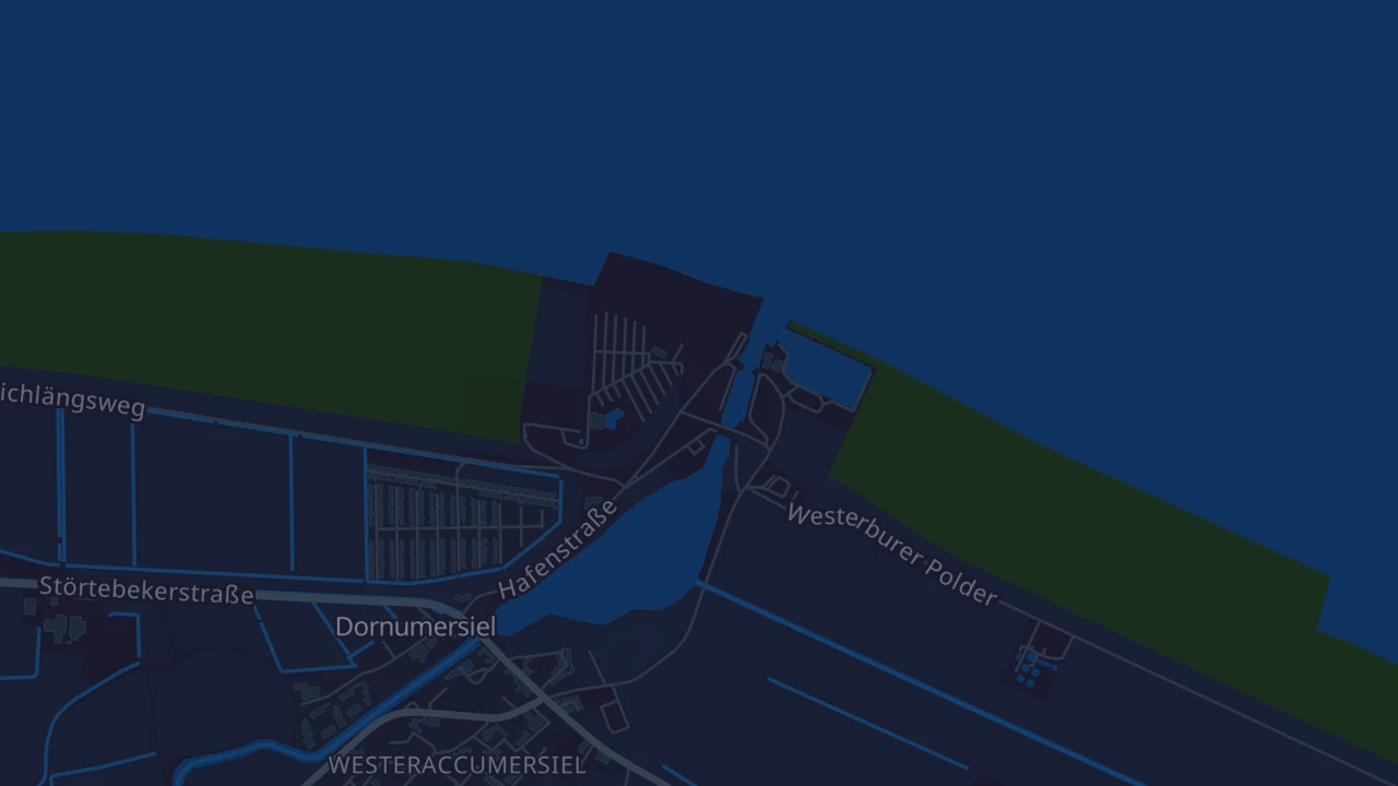 Karte von Dornum Dornumersiel