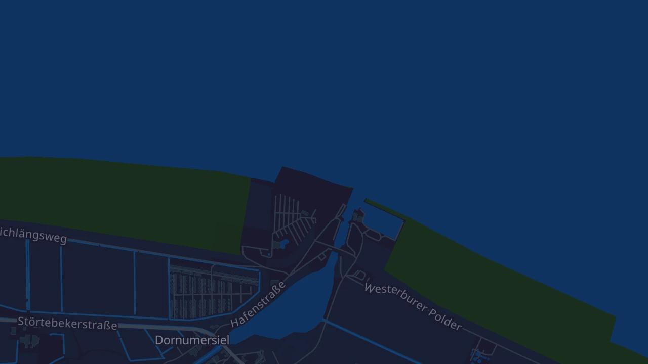 Karte von Dornum Dornumersiel