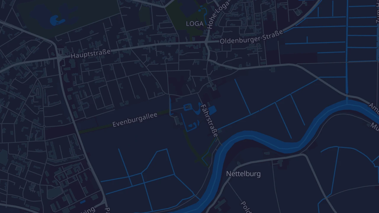 Karte von Leer (Ostfriesland)