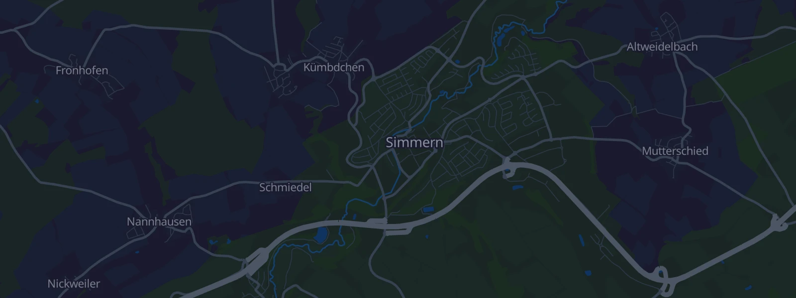 Karte von Simmern/Hunsrück