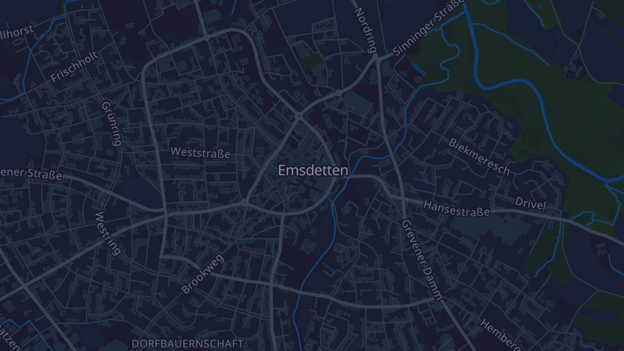 Karte von Emsdetten