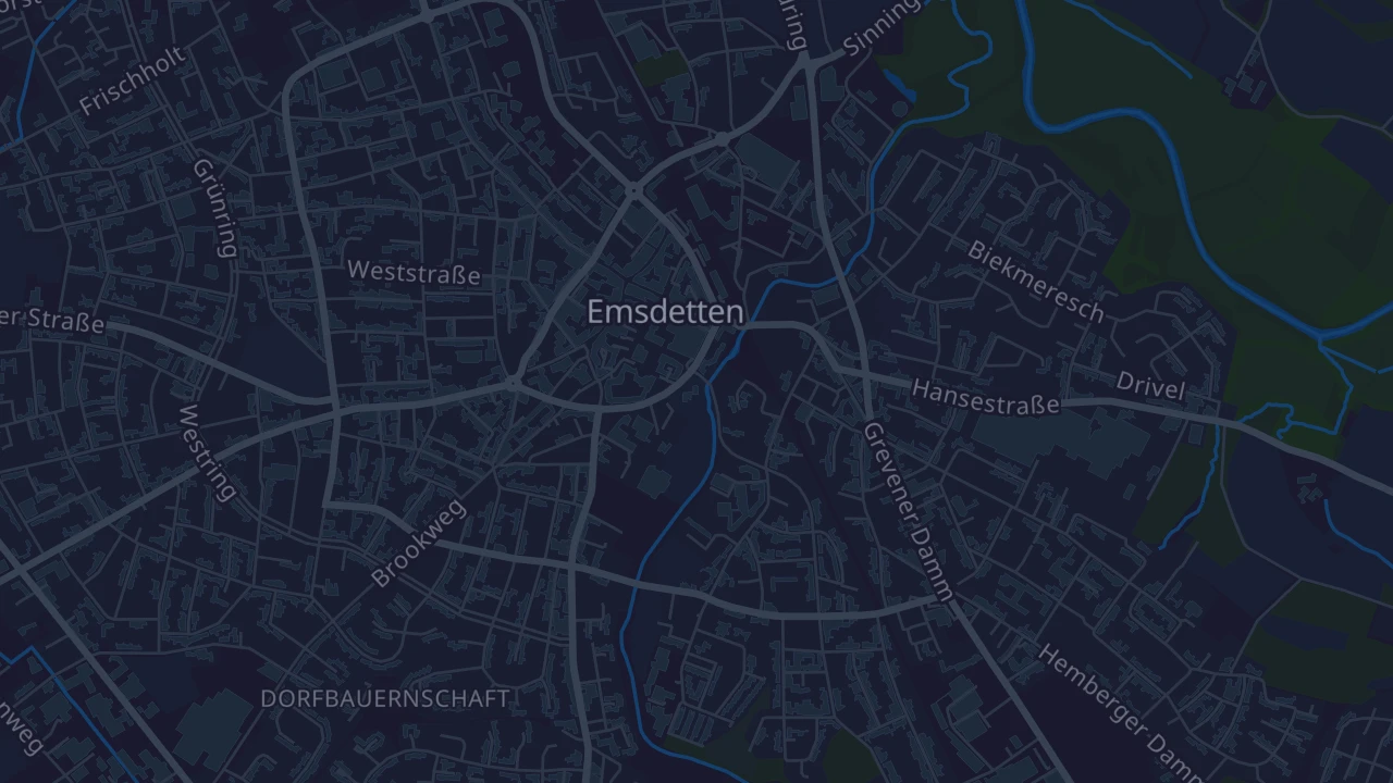 Karte von Emsdetten