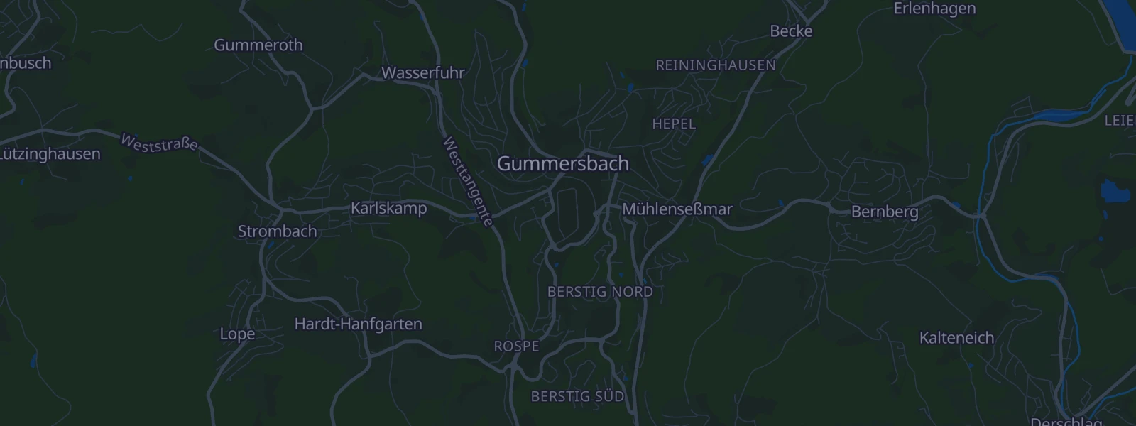 Karte von Gummersbach