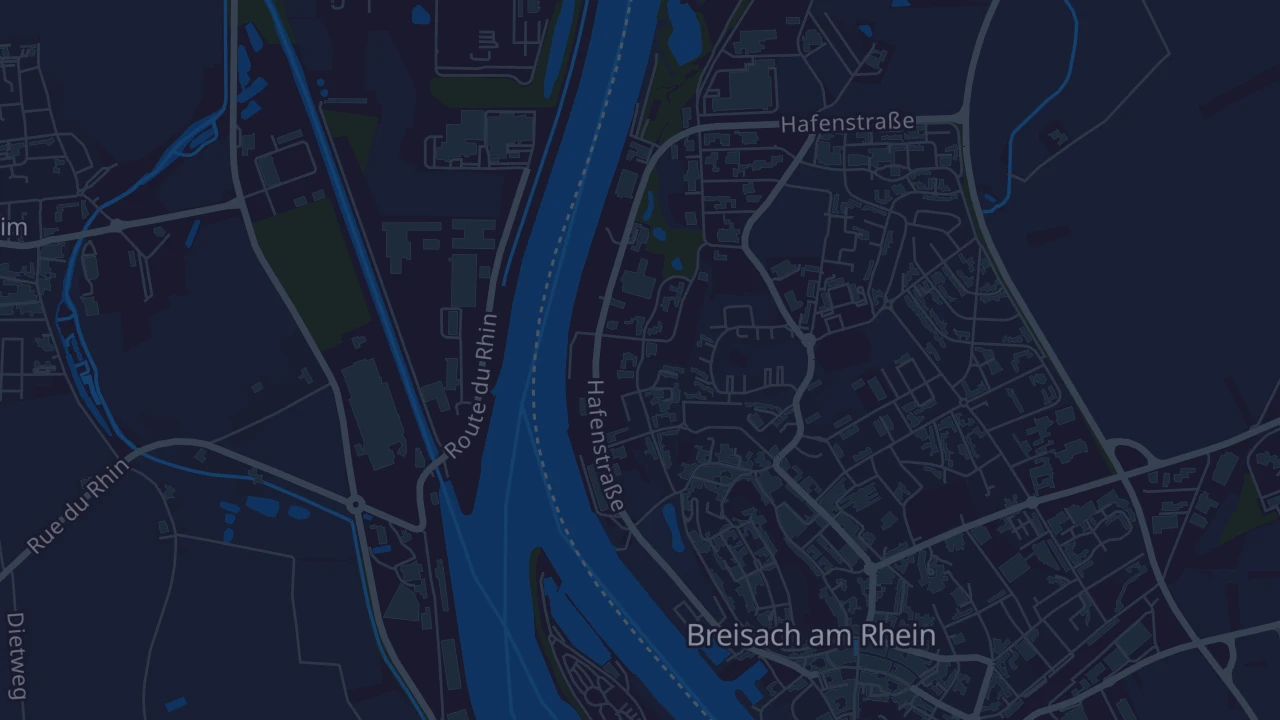 Karte von Breisach am Rhein