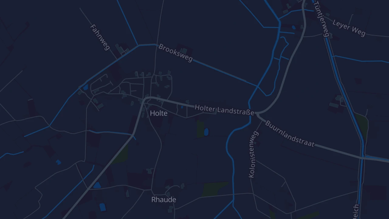 Karte von Rhauderfehn