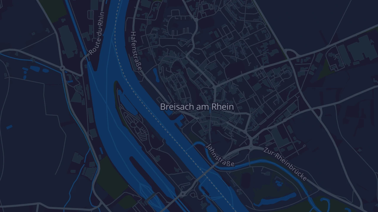 Karte von Breisach am Rhein