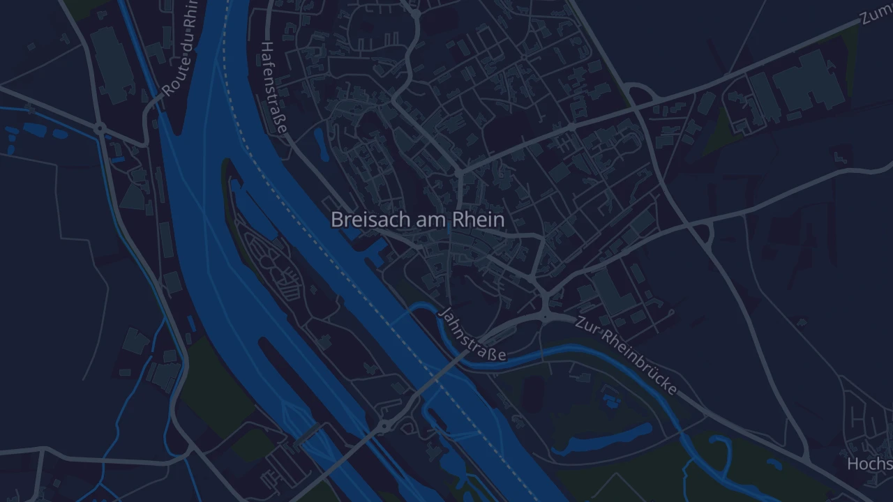 Karte von Breisach am Rhein