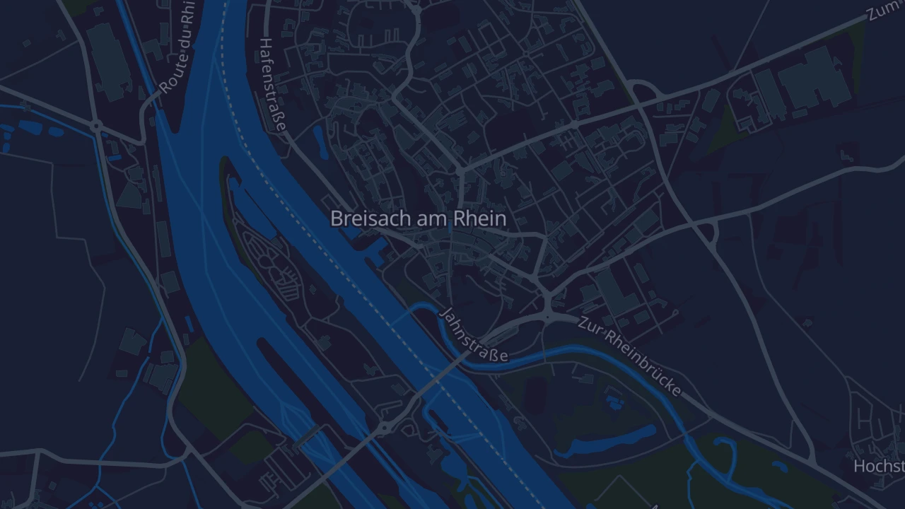 Karte von Breisach am Rhein