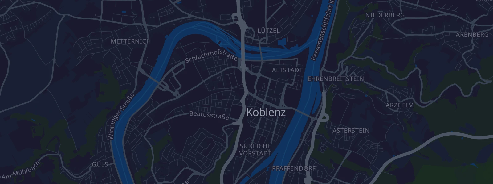 Karte von Koblenz