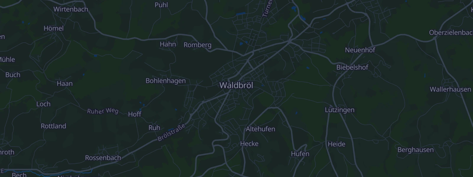 Karte von Waldbröl