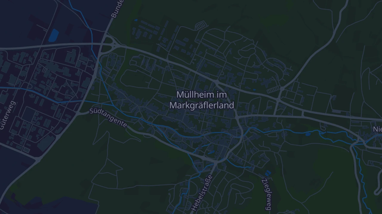 Karte von Müllheim im Markgräflerland