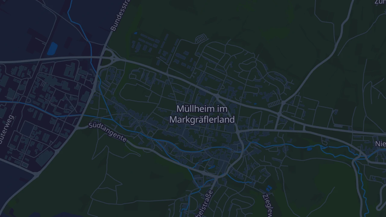 Karte von Müllheim im Markgräflerland