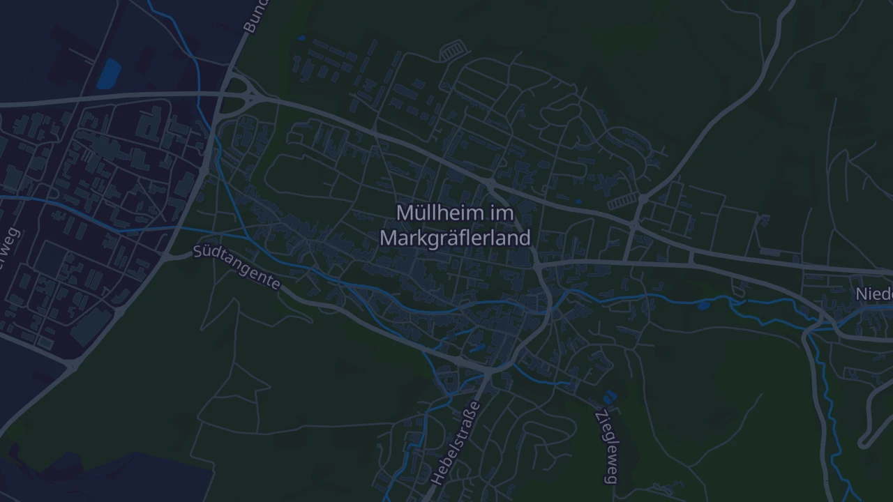 Karte von Müllheim im Markgräflerland