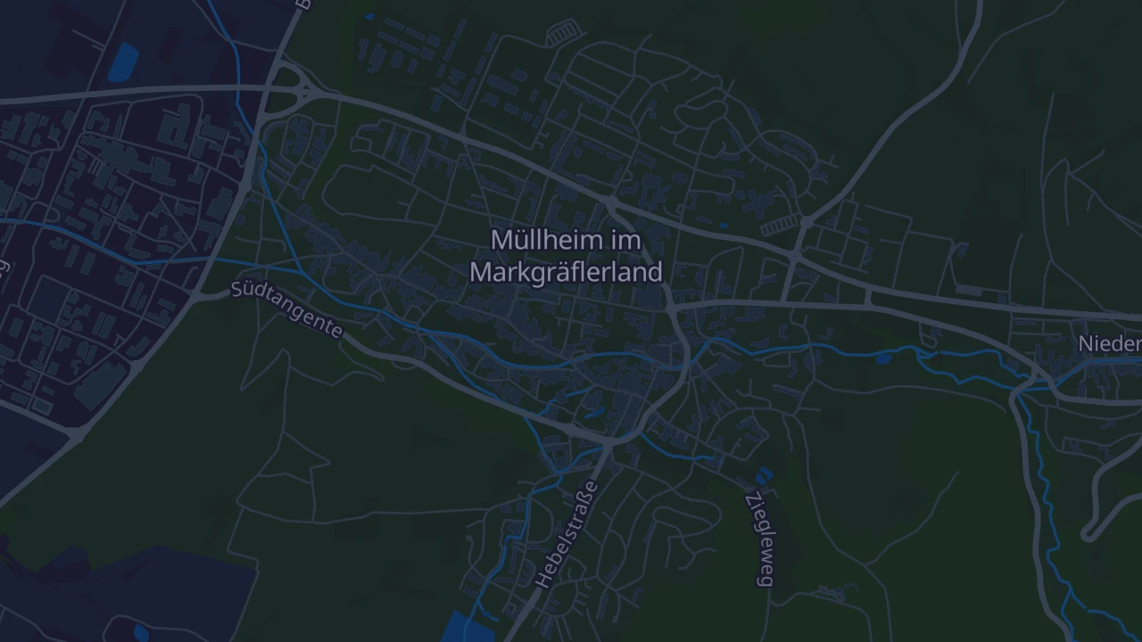 Karte von Müllheim im Markgräflerland