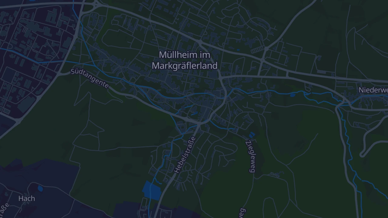 Karte von Müllheim im Markgräflerland
